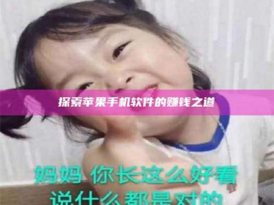 延边探索苹果手机软件的赚钱之道